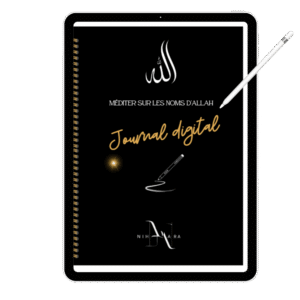 Aperçu planner Méditer sur les noms d’Allah – Journal digital de réflexion et notes