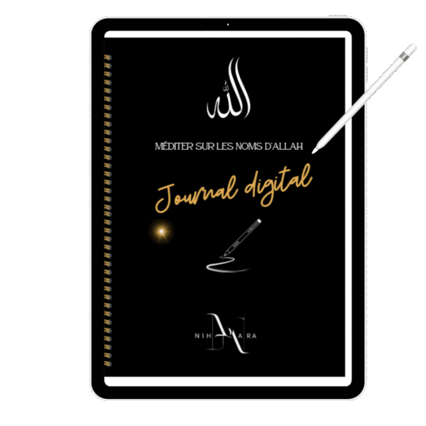 Aperçu planner Méditer sur les noms d’Allah – Journal digital de réflexion et notes