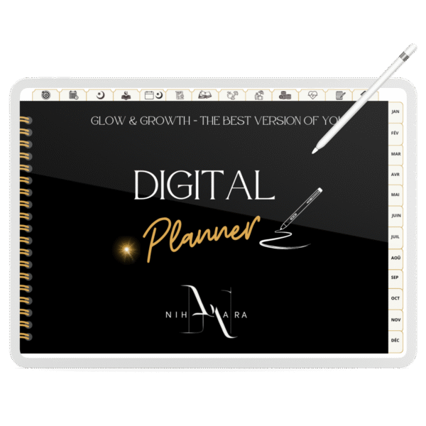 Aperçu du Planner digital musulman Tout-en-un