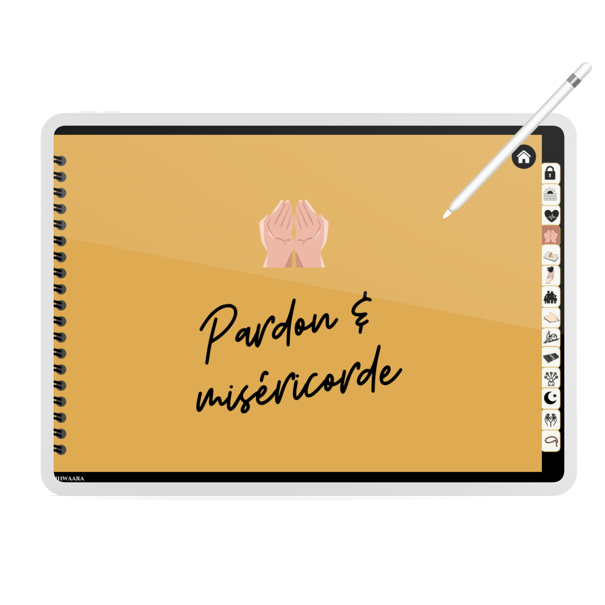 Aperçu mon carnet d’invocations & dhikr – Journal Digital interactif